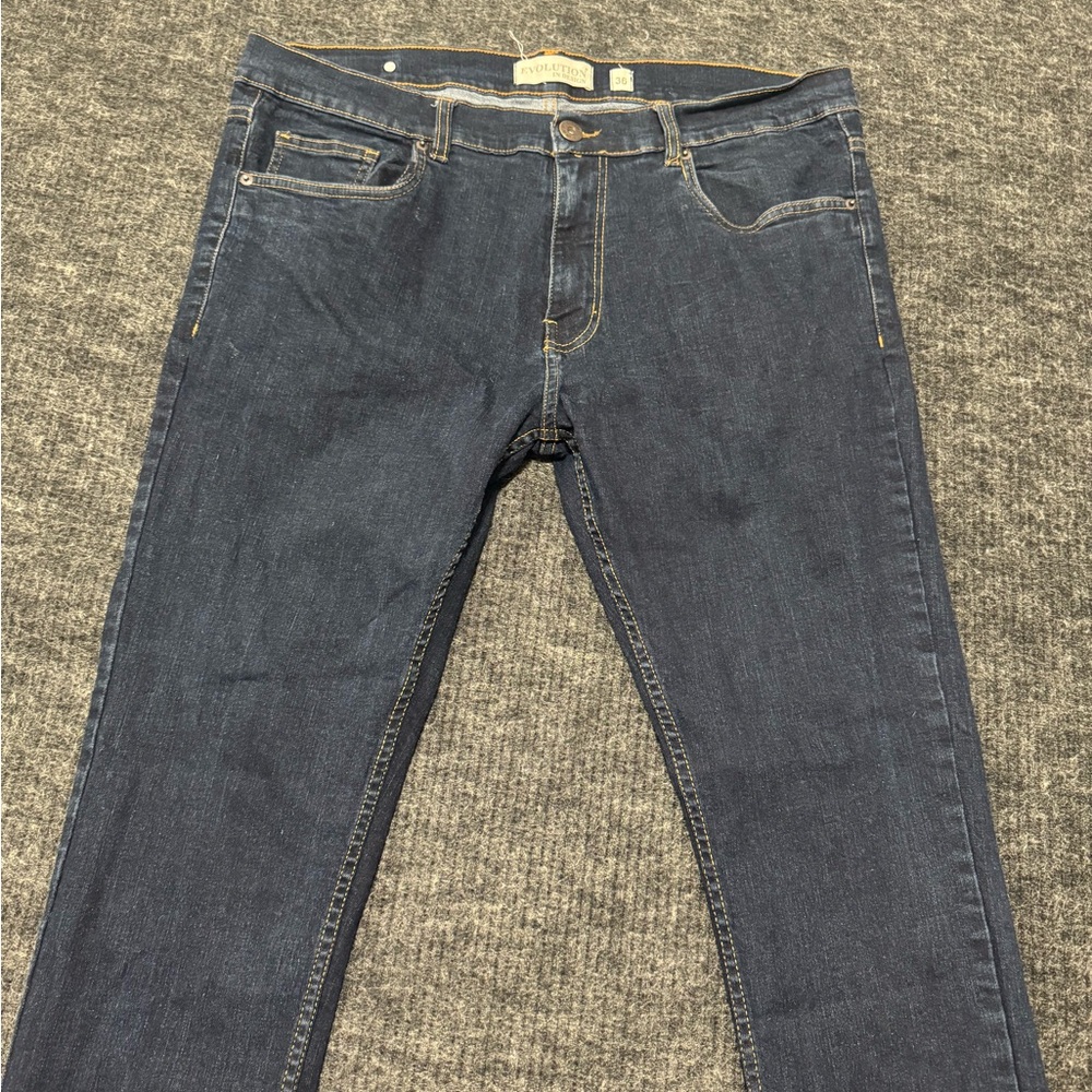 Stylish Dark Blue Slim Fit Jeans